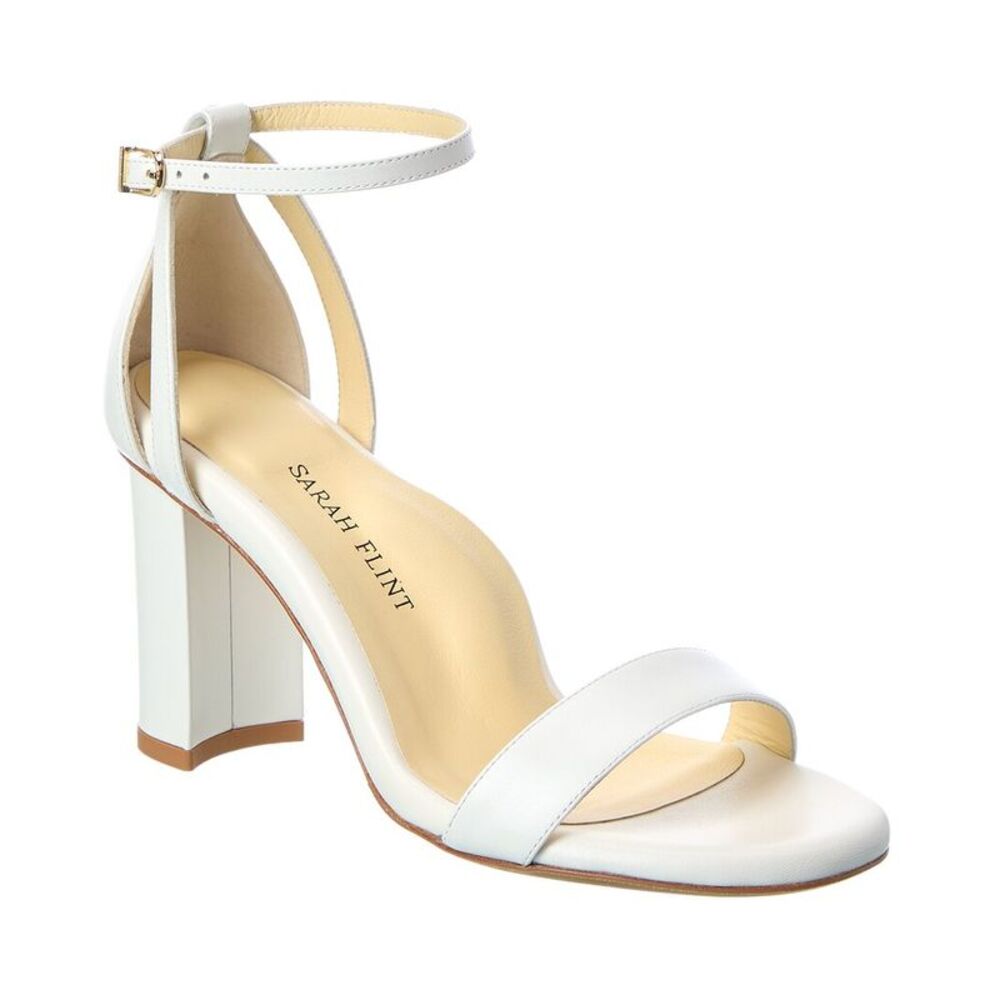 Sarah Flint Leather Sandal, White